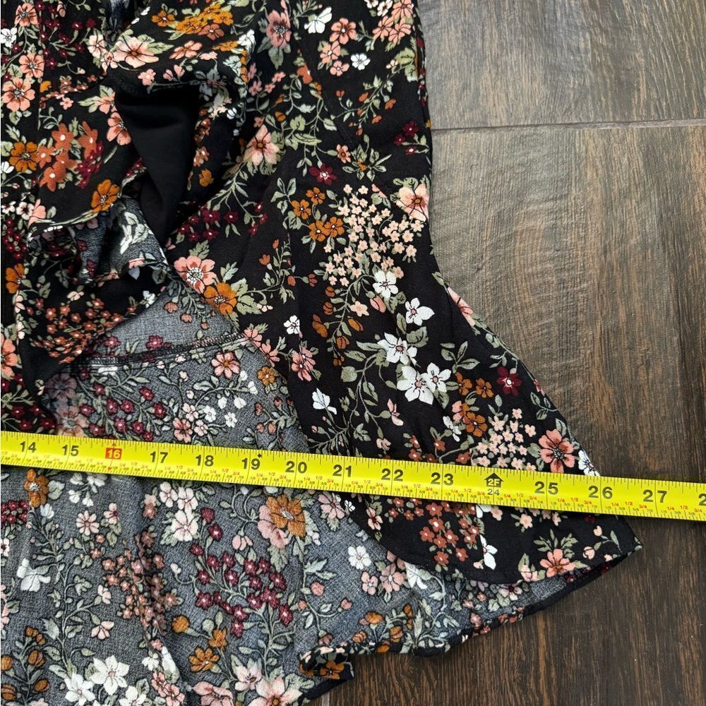 🌼 Abercrombie & Fitch Floral Ruffle Wrap Skirt sz XS - Picture 17 of 17